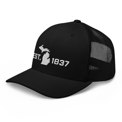 Michigan 'EST 1837' Trucker Hat (Athletic Font)