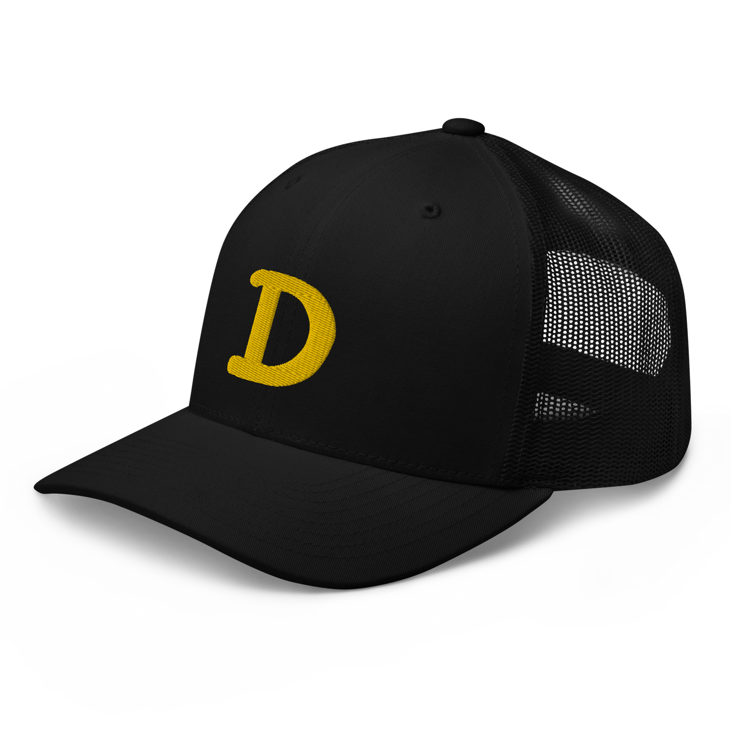 Detroit 'Old French D' Trucker Hat | Gold Embroidery