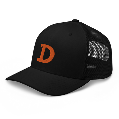 Detroit 'Old French D' Trucker Hat | Orange Embroidery