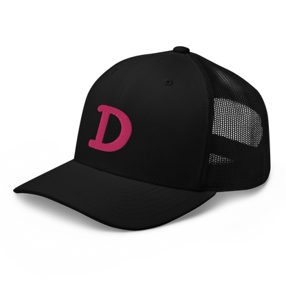 Detroit 'Old French D' Trucker Hat | Pink Embroidery