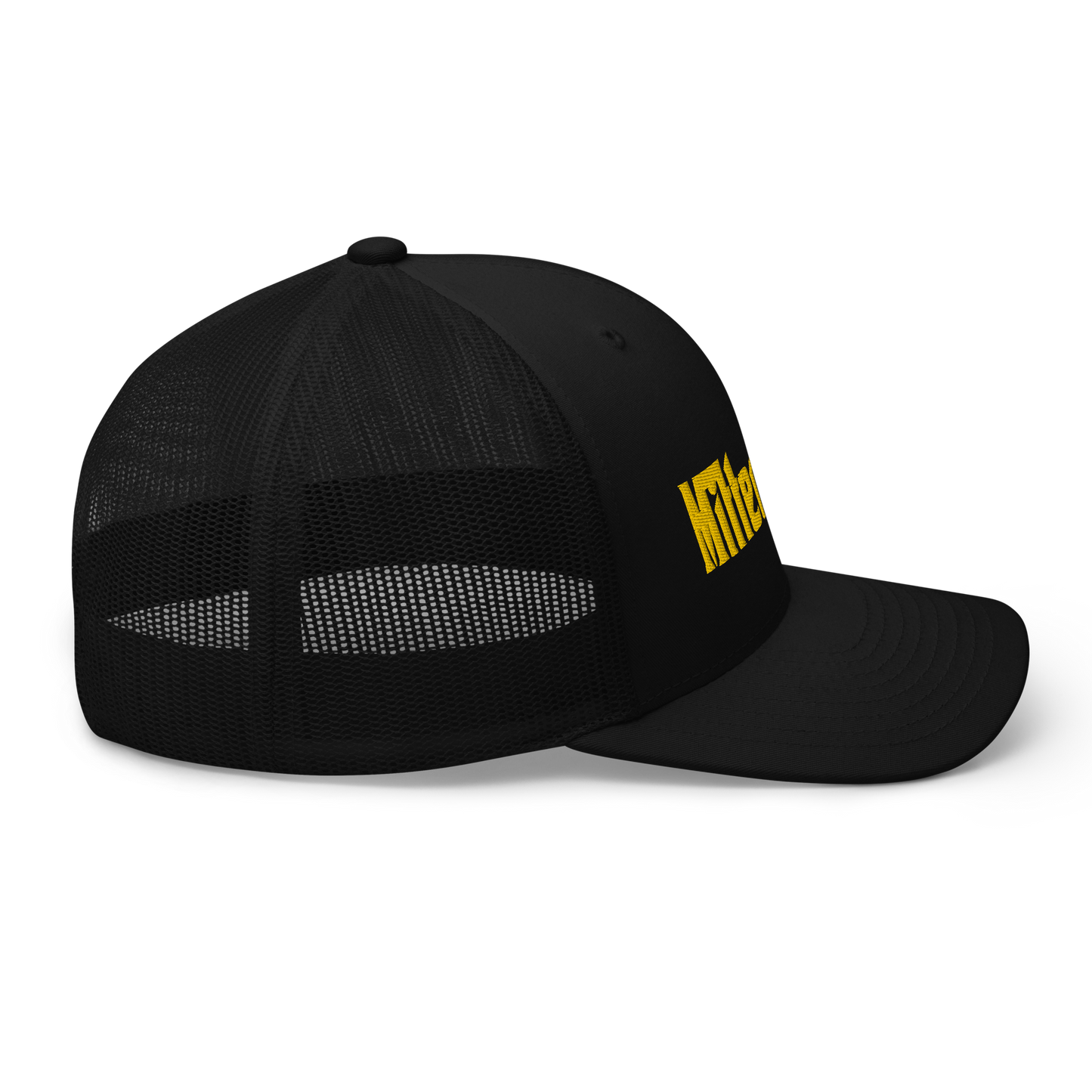 Michigan 'MittenMafia' Trucker Hat (Gangster Font) | Gold Embroidery