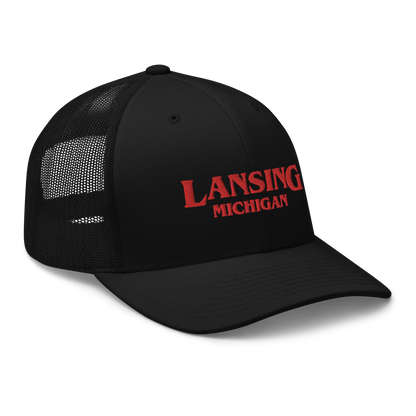 'Lansing Michigan' Trucker Hat (1980s Drama Parody)