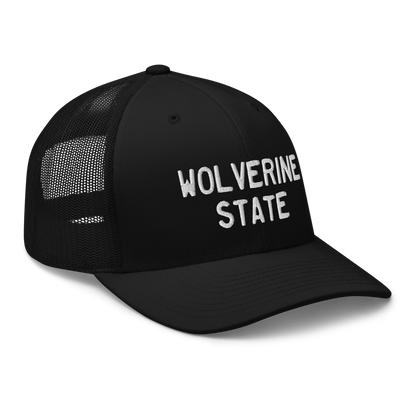 Michigan 'Wolverine State' Trucker Hat (Licence Plate Font)