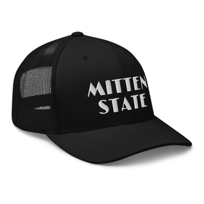 Michigan 'Mitten State' Trucker Hat (Art Deco Font)