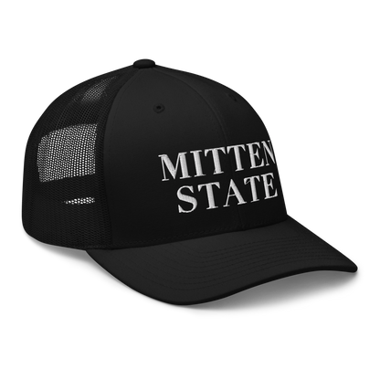 Michigan 'Mitten State' Trucker Hat (Didone Font)