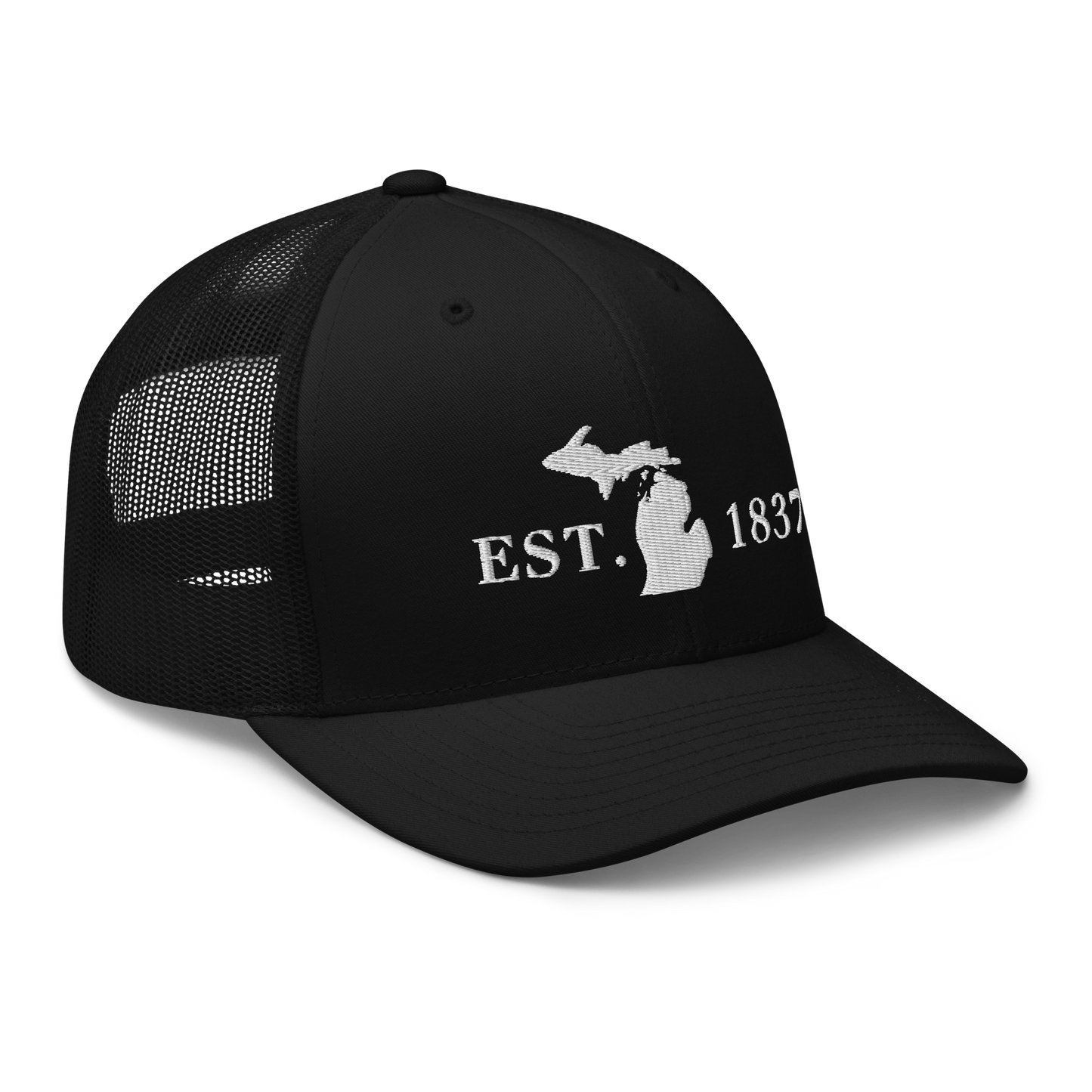 Michigan 'EST 1837' Trucker Hat (Didone Font)