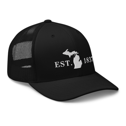 Michigan 'EST 1837' Trucker Hat (Didone Font)