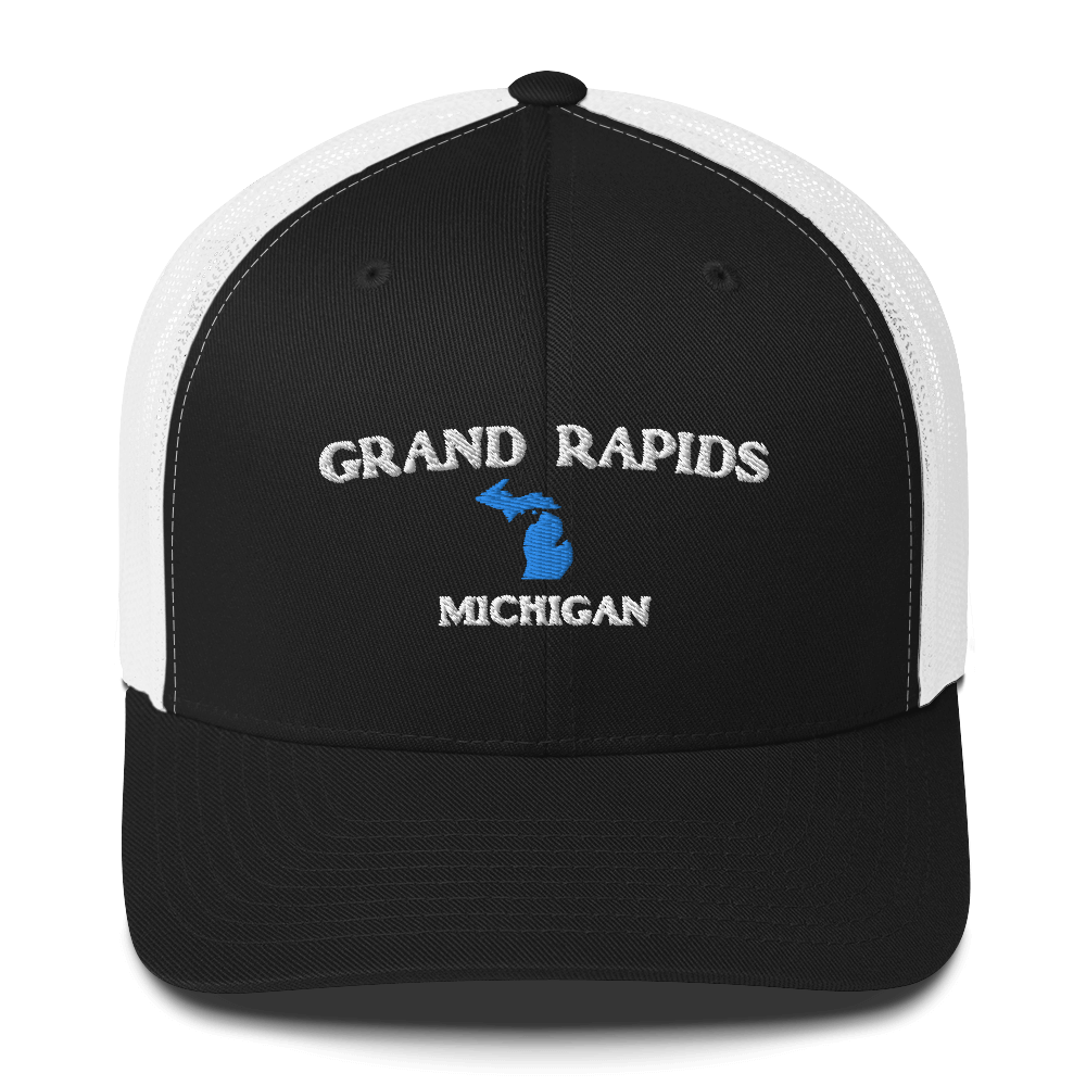 'Grand Rapids Michigan' Trucker Hat (w/ Michigan Outline)