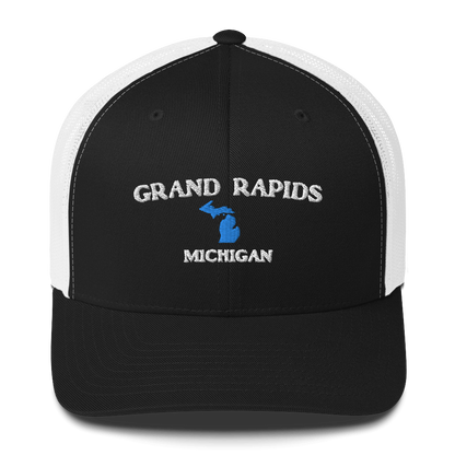 'Grand Rapids Michigan' Trucker Hat (w/ Michigan Outline)