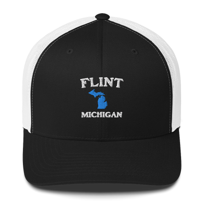 'Flint Michigan' Trucker Hat (w/ Michigan Outline)