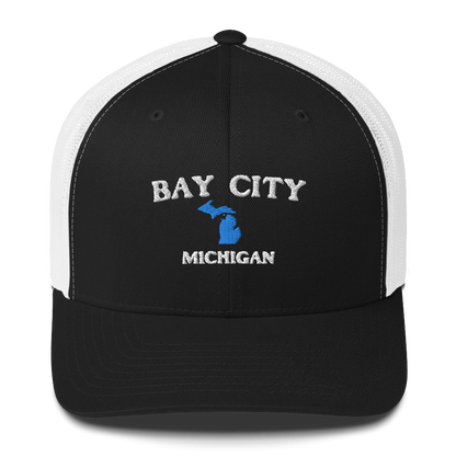 'Bay City Michigan' Trucker Hat (w/ Michigan Outline)