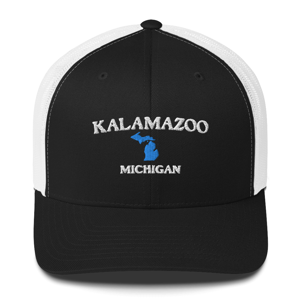 'Kalamazoo Michigan' Trucker Hat (w/ Michigan Outline)