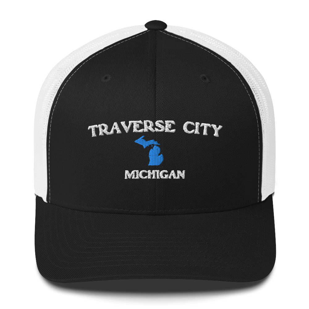 'Traverse City Michigan' Trucker Hat (w/ Michigan Outline)