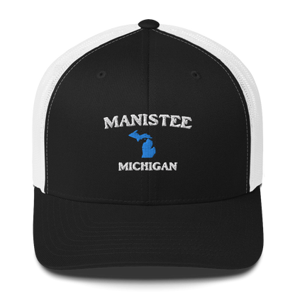 'Manistee Michigan' Trucker Hat (w/ Michigan Outline)