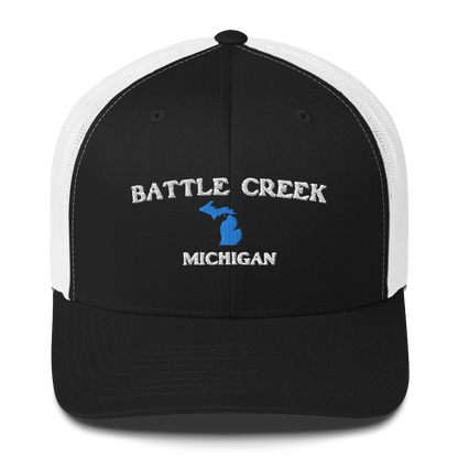 'Battle Creek Michigan' Trucker Hat (w/ Michigan Outline)