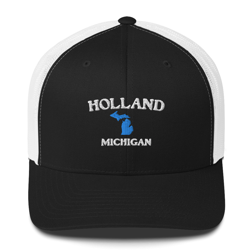 'Holland Michigan' Trucker Hat (w/ Michigan Outline)