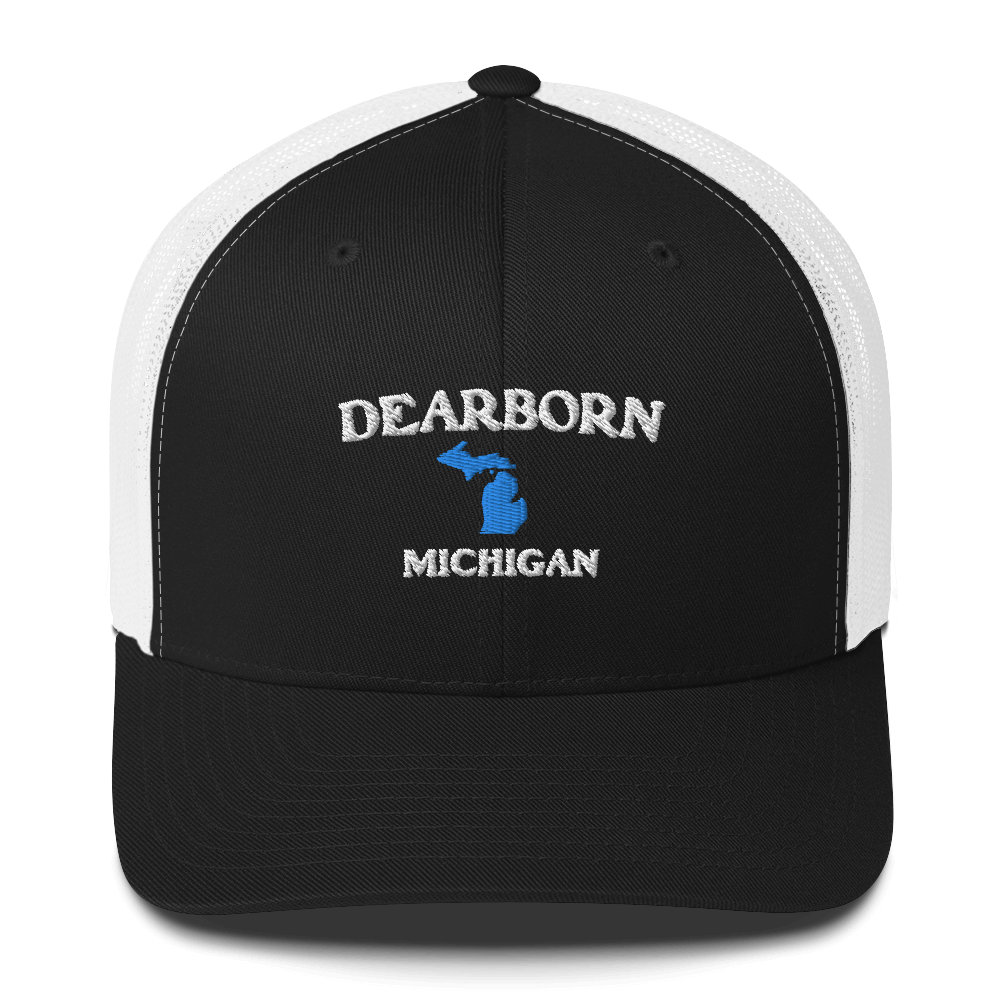 'Dearborn Michigan' Trucker Hat (w/ Michigan Outline)