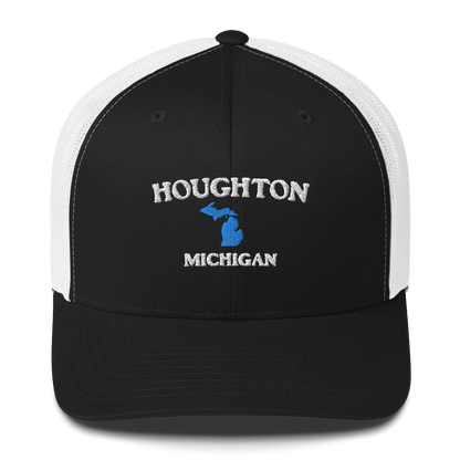 'Houghton Michigan' Trucker Hat (w/ Michigan Outline)
