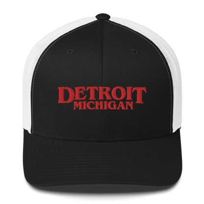 'Detroit Michigan' Trucker Hat (1980s Drama Parody)