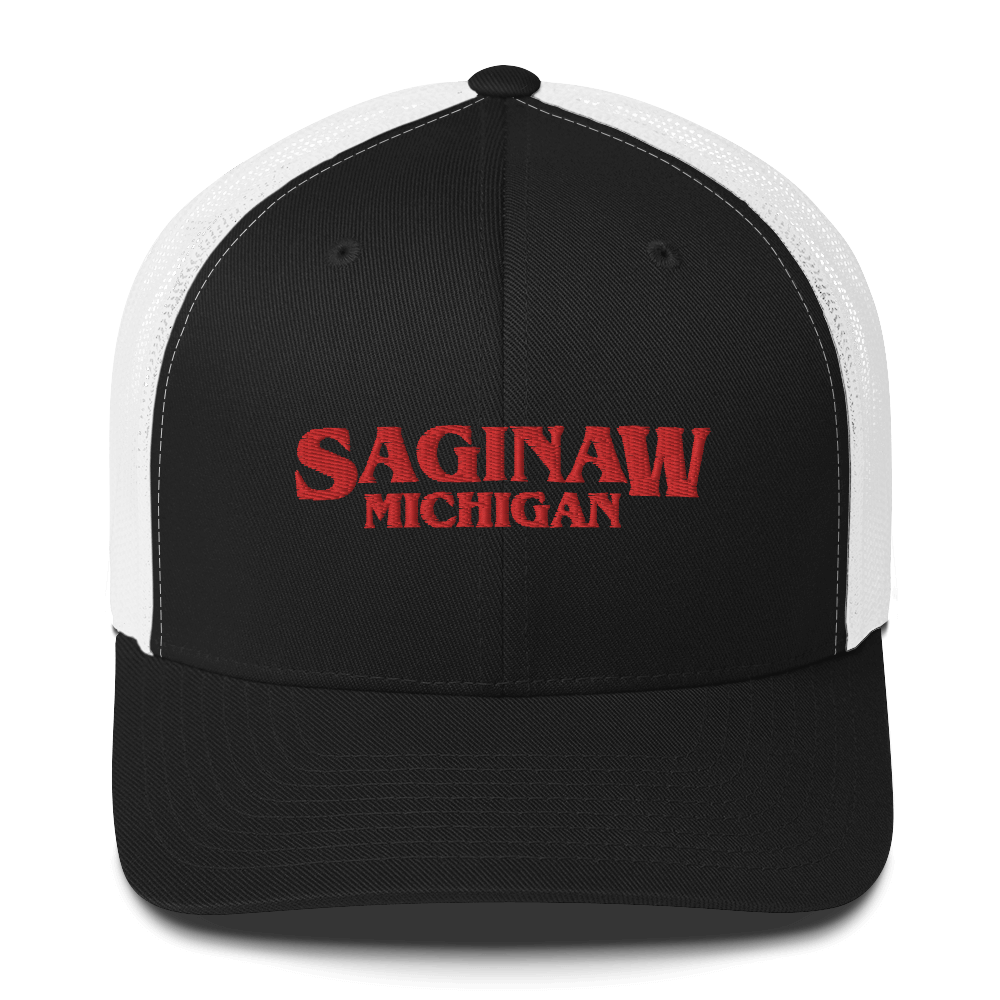 'Saginaw Michigan' Trucker Hat (1980s Drama Parody)