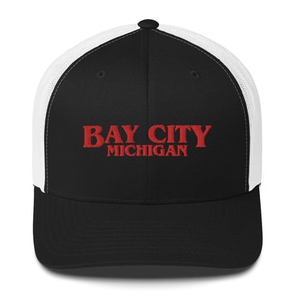 'Bay City Michigan' Trucker Hat (1980s Drama Parody)