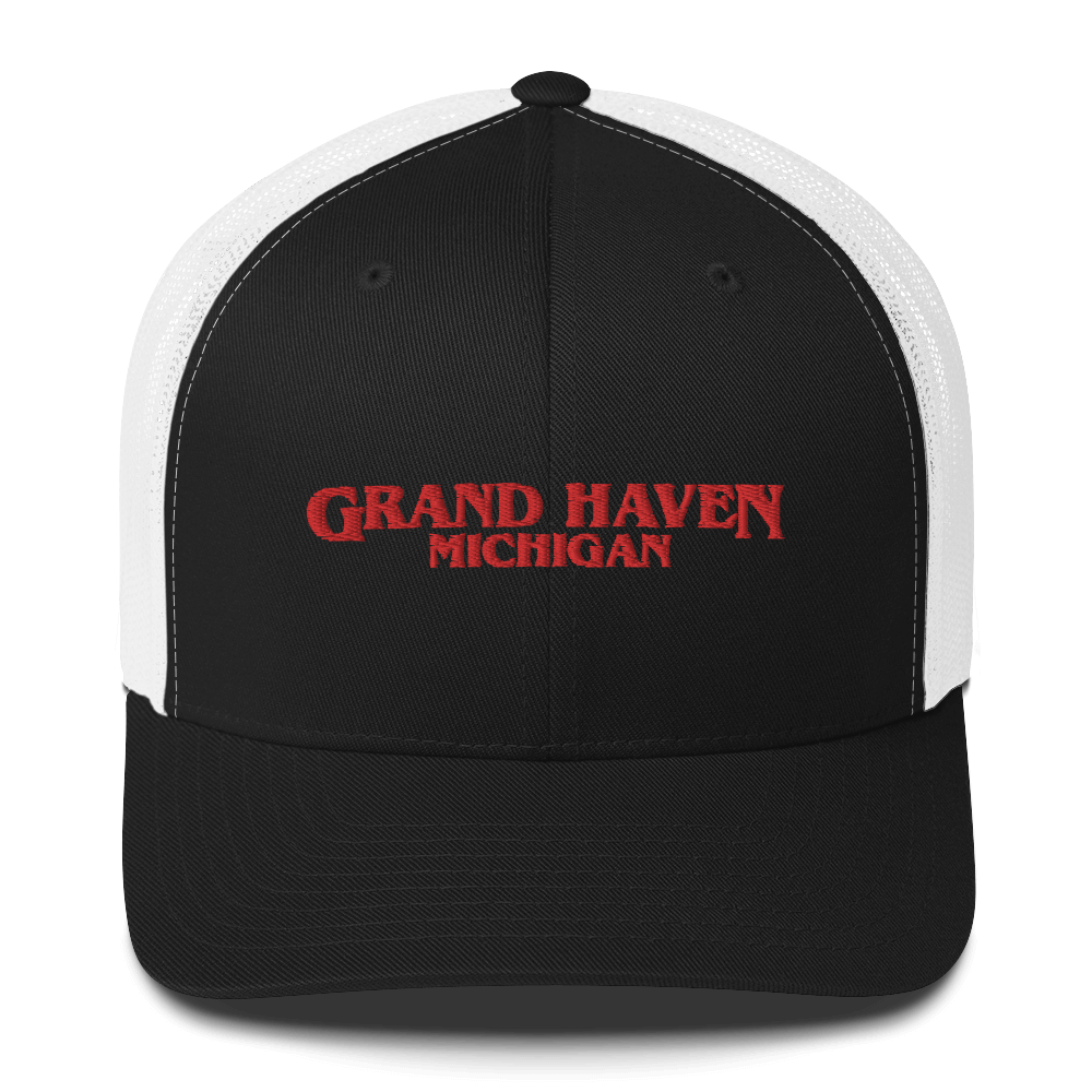 'Grand Haven Michigan' Trucker Hat (1980s Drama Parody)