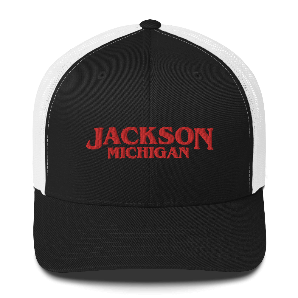 'Jackson Michigan' Trucker Hat (1980s Drama Parody)