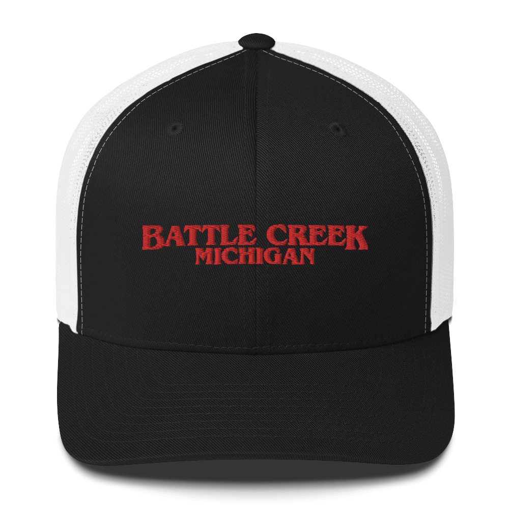 'Battle Creek Michigan' Trucker Hat (1980s Drama Parody)