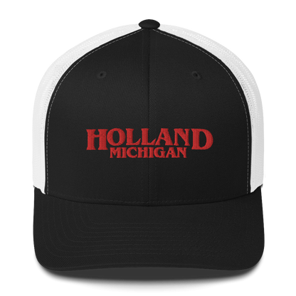 'Holland Michigan' Trucker Hat (1980s Drama Parody)