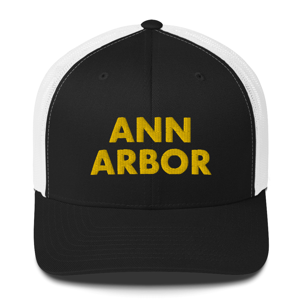 'Ann Arbor' Trucker Hat | Gold Embroidery