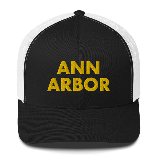 'Ann Arbor' Trucker Hat | Gold Embroidery
