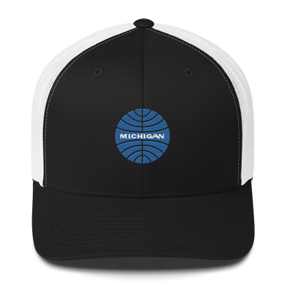 'Michigan' Trucker Hat (Retro Airline Parody)