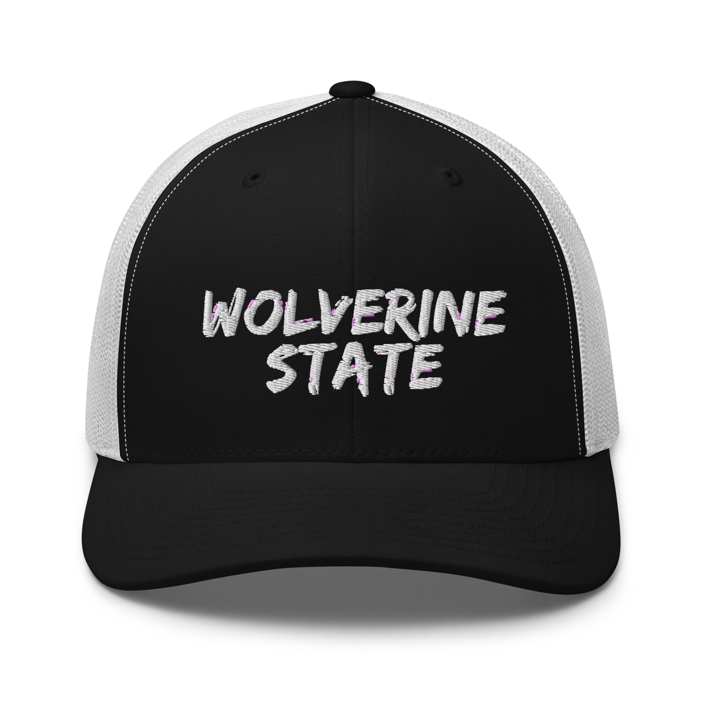 Michigan 'Wolverine State' Trucker Hat (Angry Brush Font)