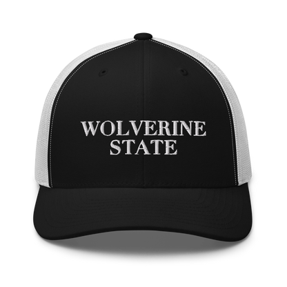 Michigan 'Wolverine State' Trucker Hat (Didone Font)