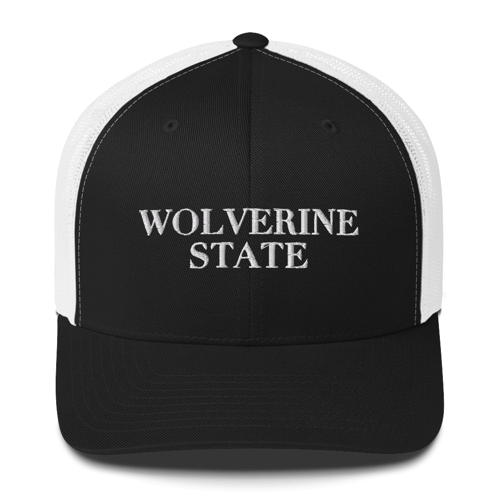 Michigan 'Wolverine State' Trucker Hat (Didone Font)