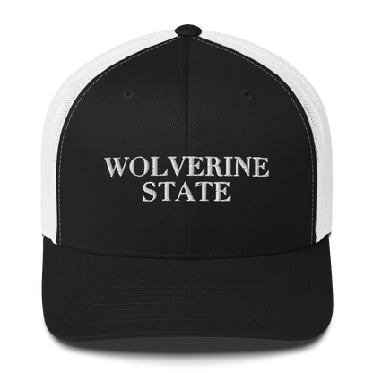 Michigan 'Wolverine State' Trucker Hat (Didone Font)