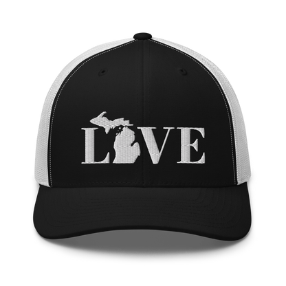 Michigan 'Love' Trucker Hat (Didone Font)