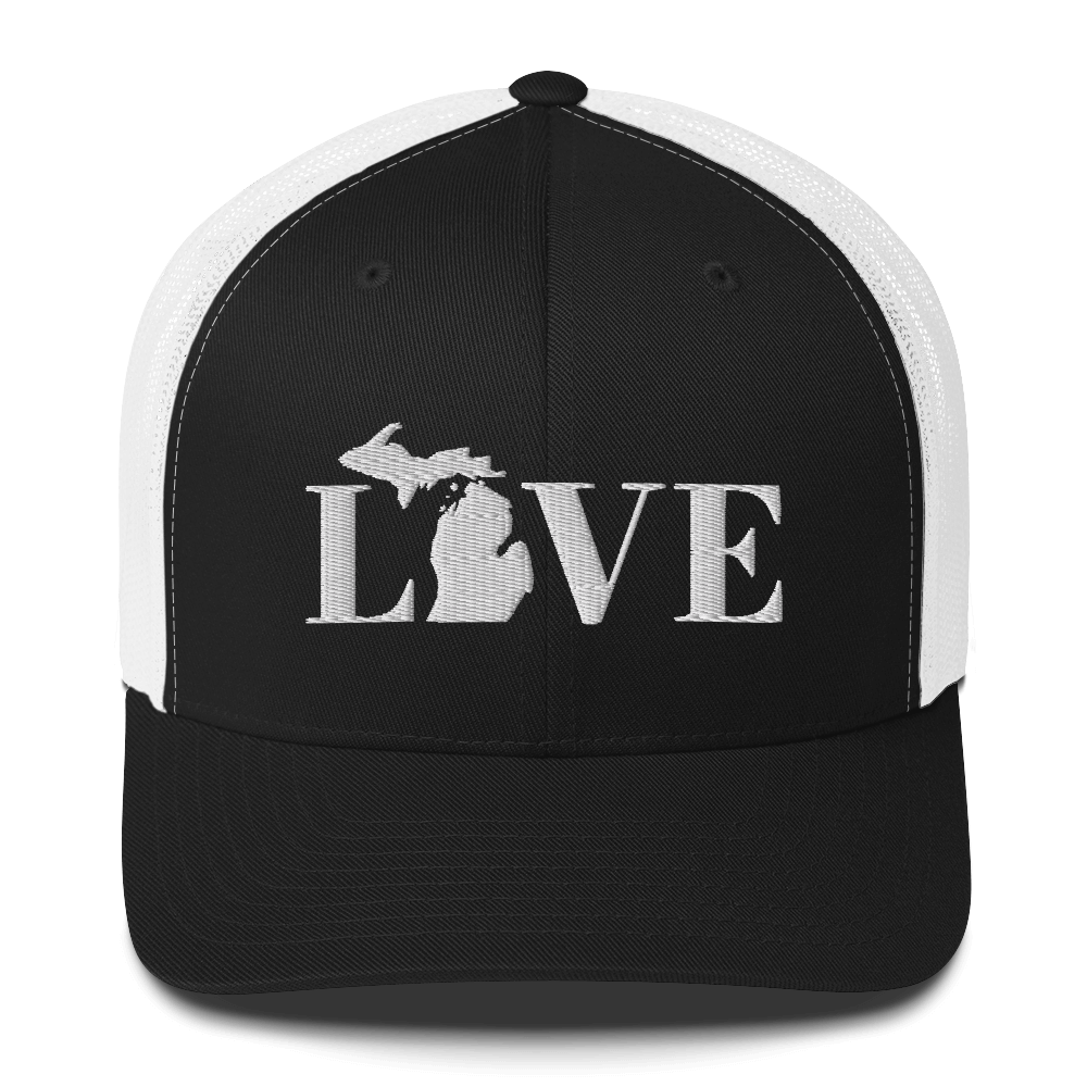 Michigan 'Love' Trucker Hat (Didone Font)