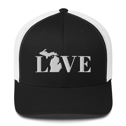 Michigan 'Love' Trucker Hat (Didone Font)