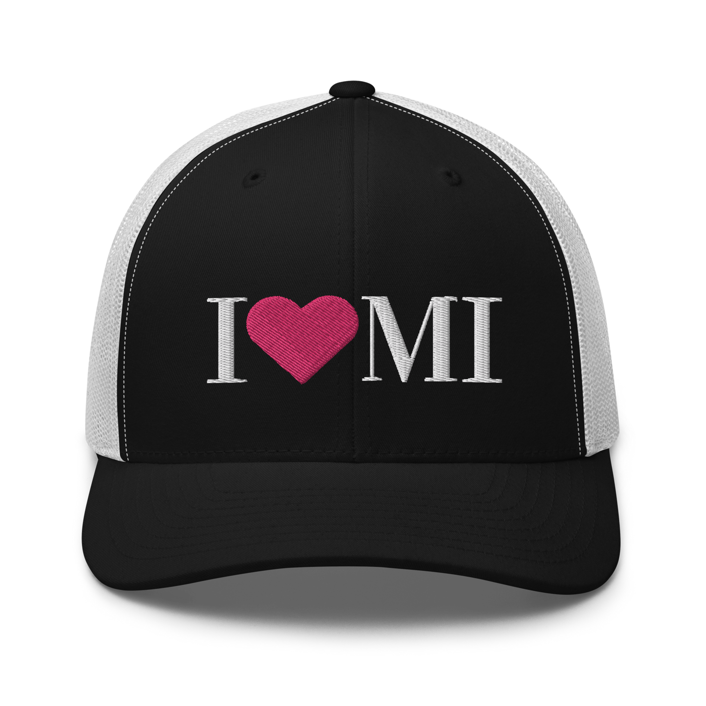 Michigan 'I ❤️ MI' Trucker Hat (Didone Font)