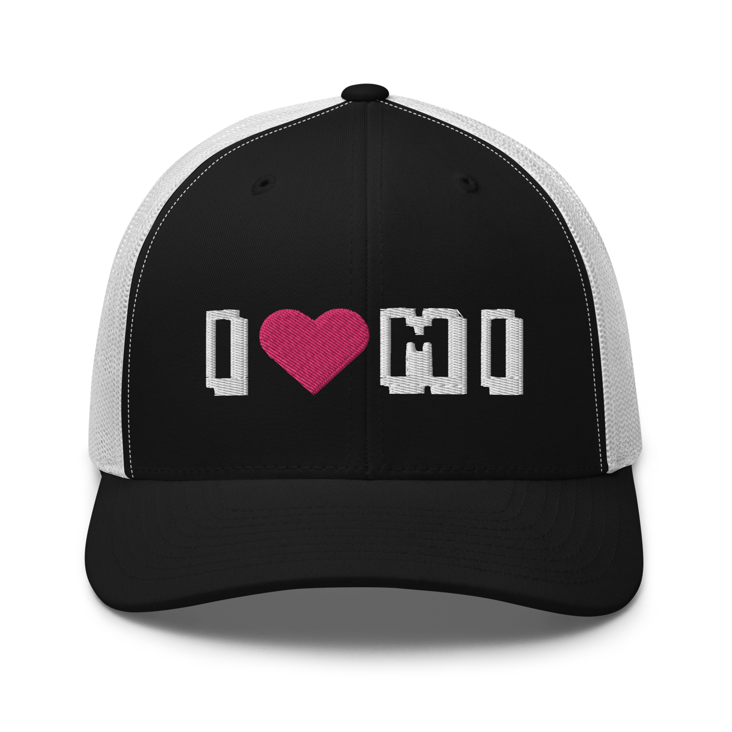 Michigan 'I ❤️ MI' Trucker Hat (Arcade Font)