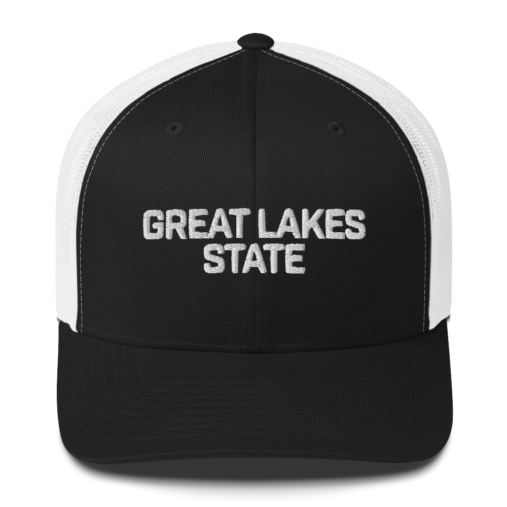 Michigan 'Great Lakes State' Trucker Hat (Maritime Font)