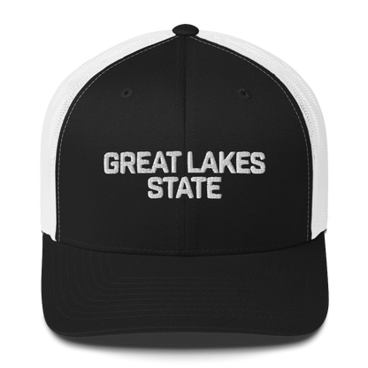 Michigan 'Great Lakes State' Trucker Hat (Maritime Font)