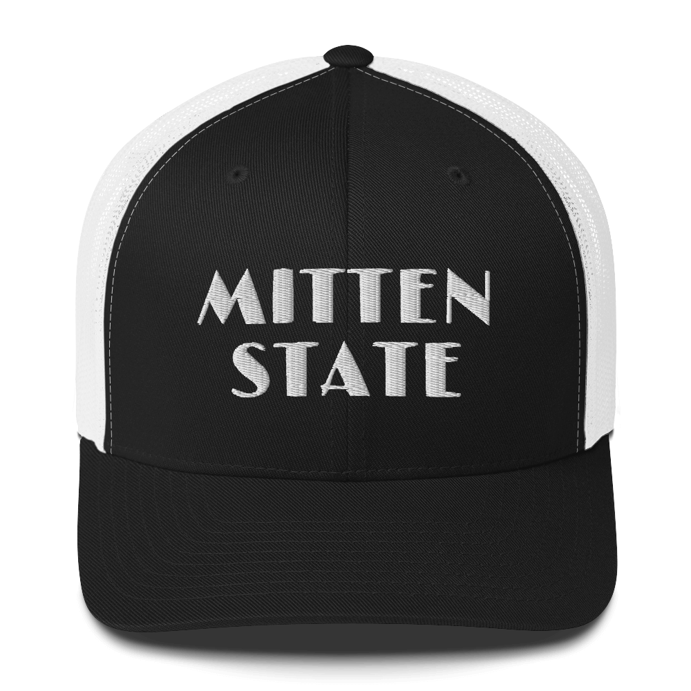 Michigan 'Mitten State' Trucker Hat (Art Deco Font)