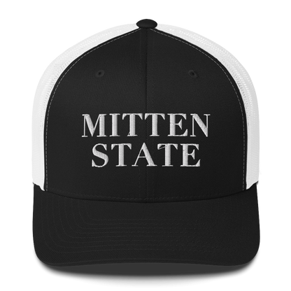 Michigan 'Mitten State' Trucker Hat (Didone Font)