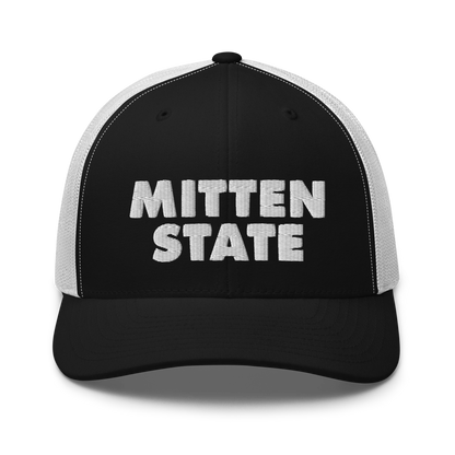 Michigan 'Mitten State' Trucker Hat (Geometric Sans Font)