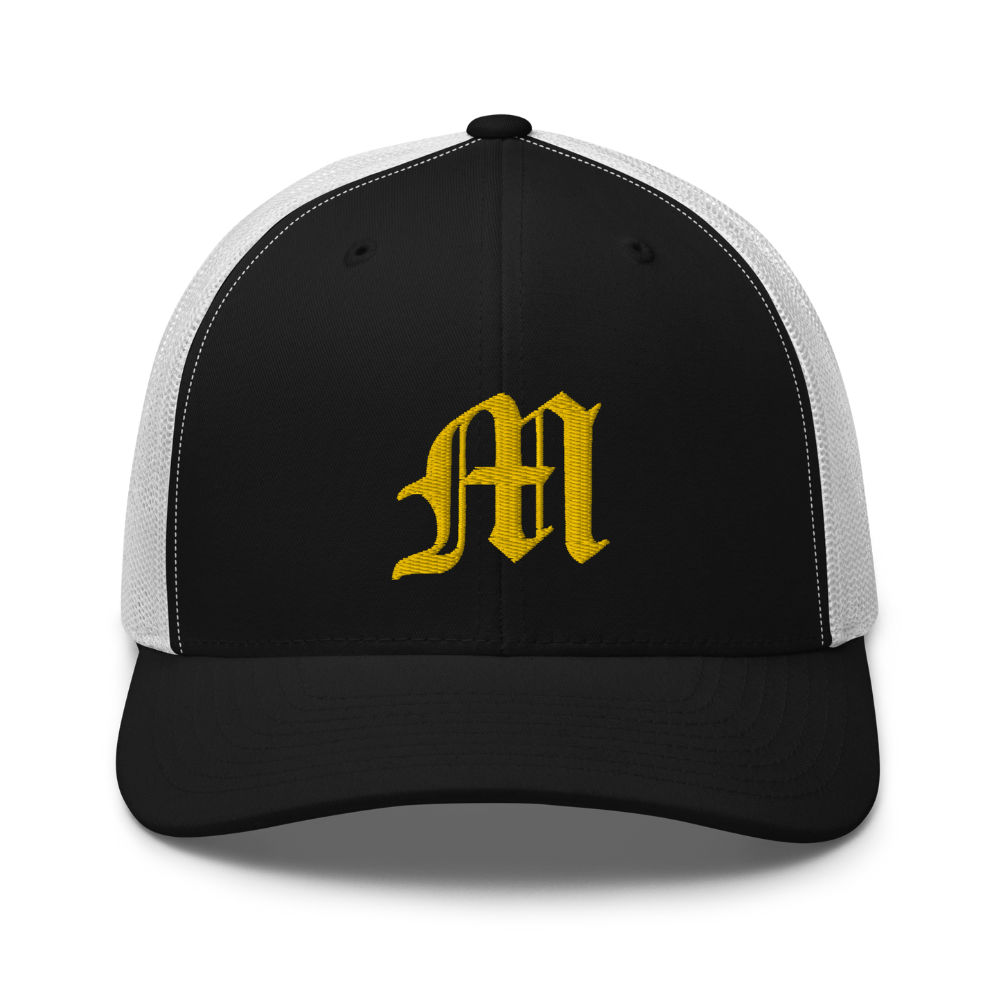 Michigan 'Old English M' Trucker Hat | Gold Embroidery