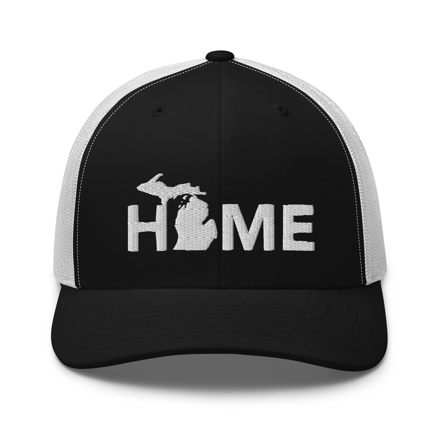 Michigan 'Home' Trucker Hat (Geometric Sans Font)