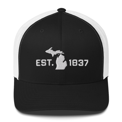 Michigan 'EST 1837' Trucker Hat (Athletic Font)