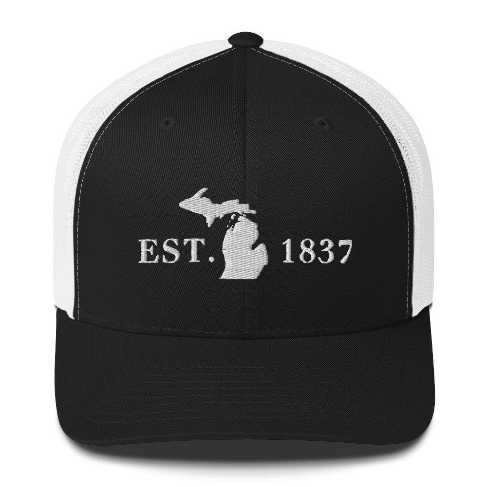 Michigan 'EST 1837' Trucker Hat (Didone Font)